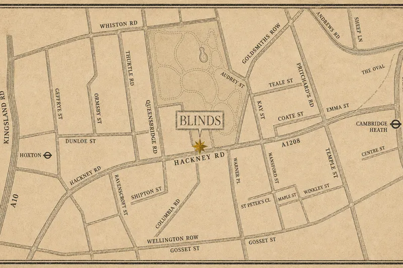 East London Pour - Blinds